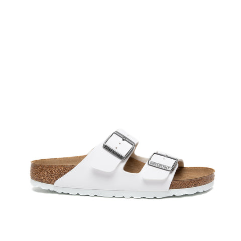 ARIZONA WHITE CIABATTA UNISEX IN BIRKO-FLOR 0552683 BIANCO BIRKENSTOCK 