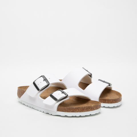 ARIZONA WHITE CIABATTA UNISEX IN BIRKO-FLOR 0552683 BIANCO BIRKENSTOCK 
