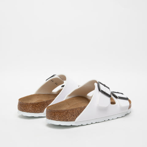 ARIZONA WHITE CIABATTA UNISEX IN BIRKO-FLOR 0552683 BIANCO BIRKENSTOCK 