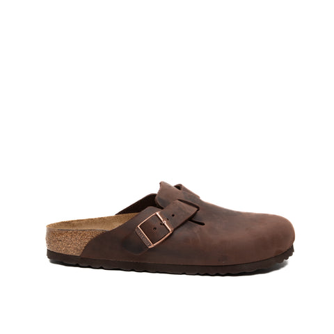 BOSTON HABANA SABOT UNISEX IN PELLE 0860133 MARRONE BIRKENSTOCK 