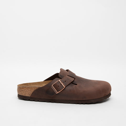 BOSTON HABANA SABOT UNISEX IN PELLE 0860133 MARRONE BIRKENSTOCK 