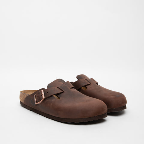 BOSTON HABANA SABOT UNISEX IN PELLE 0860133 MARRONE BIRKENSTOCK 