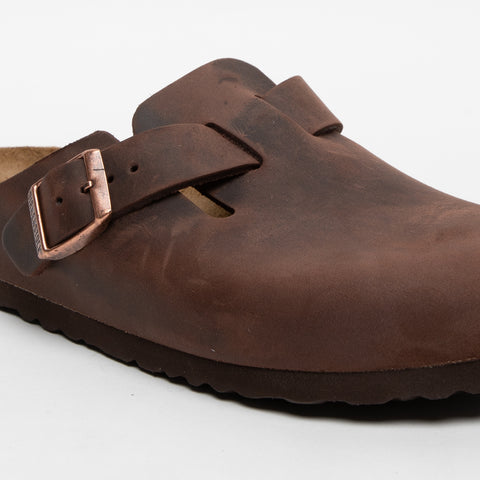 BOSTON HABANA SABOT UNISEX IN PELLE 0860133 MARRONE BIRKENSTOCK 