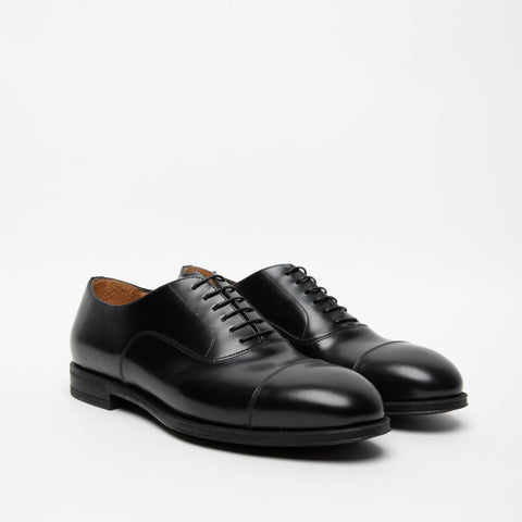 MEN'S BLACK LEATHER LACE-UP SHOES
