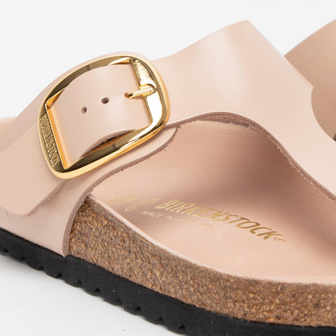 GIZEH BIG BUCKLE SHINE NEW BEIGE INFRADITO DONNA IN PELLE