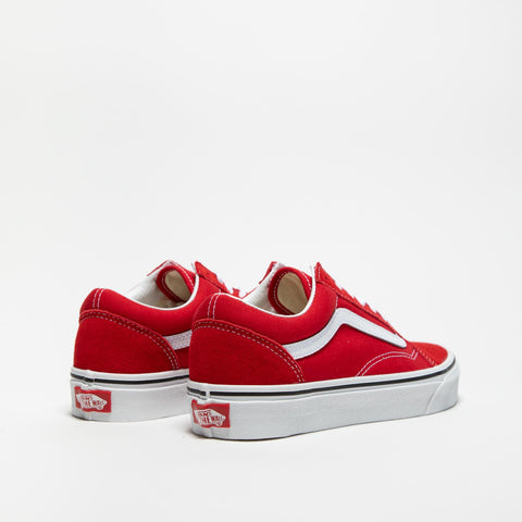 OLD SKOOL RACING RED SNEAKERS UNISEX IN PELLE