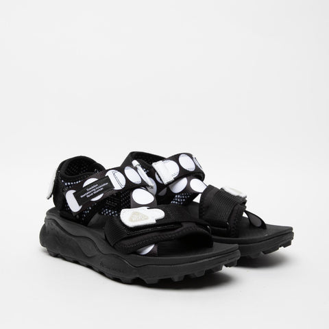 NAZCA 2 BLACK/WHITE WOMEN'S SANDAL IN FABRIC