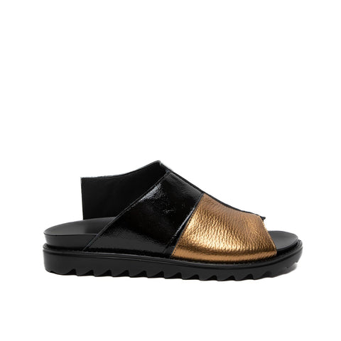 CIABATTA NERO DONNA IN PELLE SB39 VITELLO NERONERO LE BOHEMIEN 