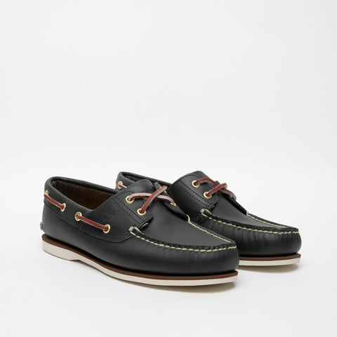 CLASSIC BOAT BLUE MEN'S LEATHER MOCCASIN