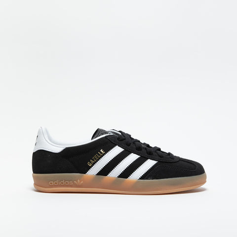 GAZELLE INDOOR BLACK SNEAKERS DONNA IN PELLE