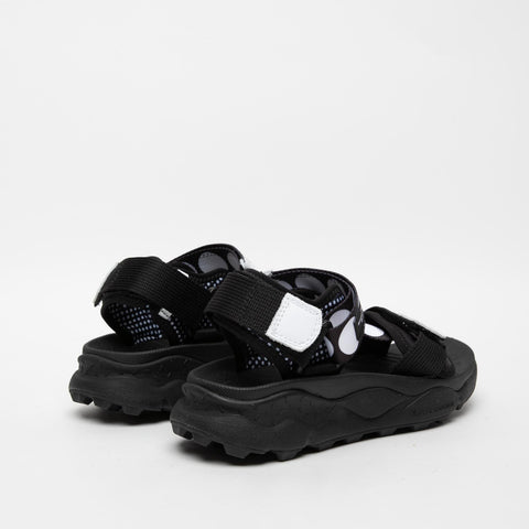 NAZCA 2 BLACK/WHITE WOMEN'S SANDAL IN FABRIC
