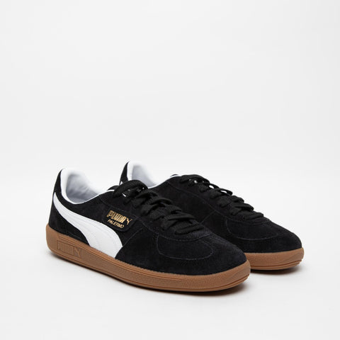 PALERMO MEN'S BLACK LEATHER SNEAKERS