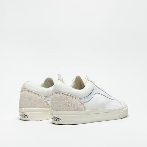 OLD SKOOL MONO CHECKERBOARD WHITE SNEAKERS UNISEX IN PELLE
