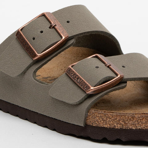 ARIZONA STONE CIABATTA UNISEX IN BIRKO-FLOR 0151213 GRIGIO BIRKENSTOCK 