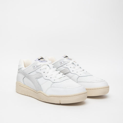 B.560 USED USED WHITE MEN'S LEATHER SNEAKERS