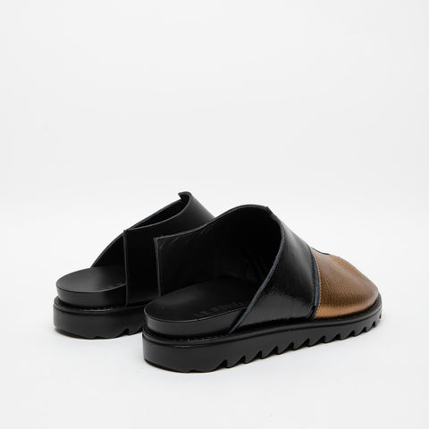 CIABATTA NERO DONNA IN PELLE SB39 VITELLO NERONERO LE BOHEMIEN 