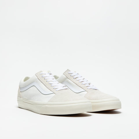 OLD SKOOL MONO CHECKERBOARD WHITE SNEAKERS UNISEX IN PELLE