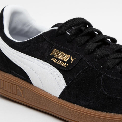 PALERMO MEN'S BLACK LEATHER SNEAKERS