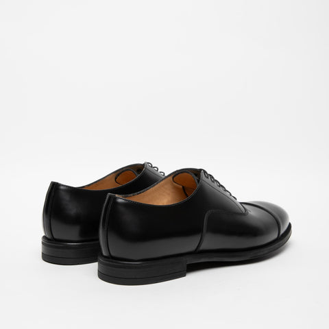 MEN'S BLACK LEATHER LACE-UP SHOES