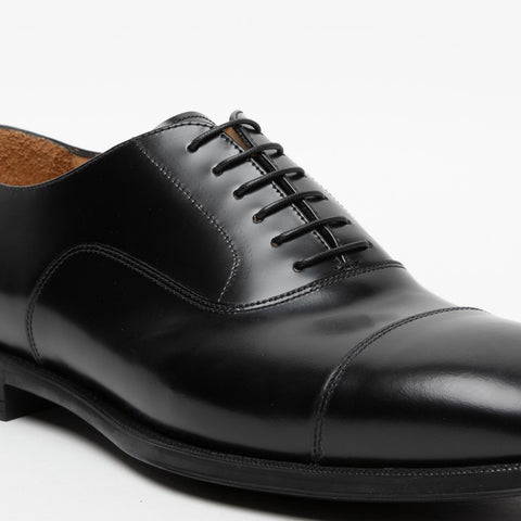 MEN'S BLACK LEATHER LACE-UP SHOES