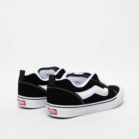 KNU SKOOL BLACK/TRUE WHITE UNISEX LEATHER SNEAKERS