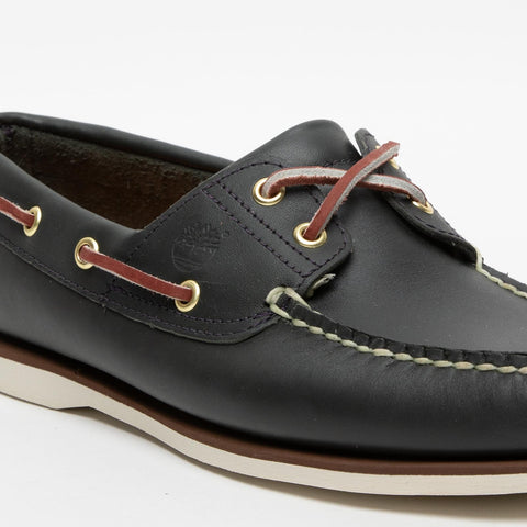 CLASSIC BOAT BLUE MEN'S LEATHER MOCCASIN