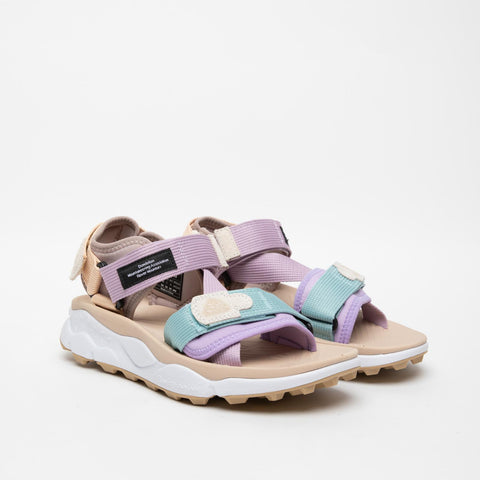 NAZCA 2 GREEN/POWDER WOMEN'S SANDAL IN FABRIC