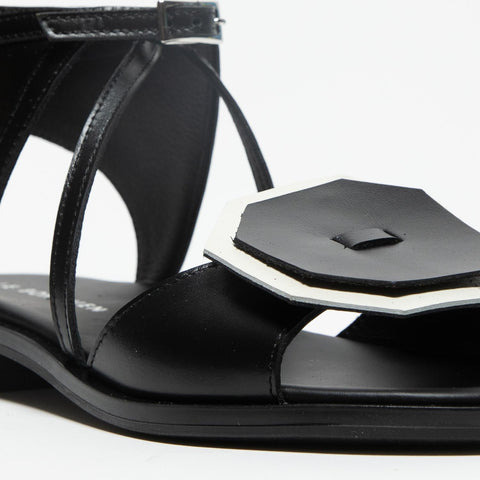 SC13 NERO SANDALO DONNA IN PELLE
