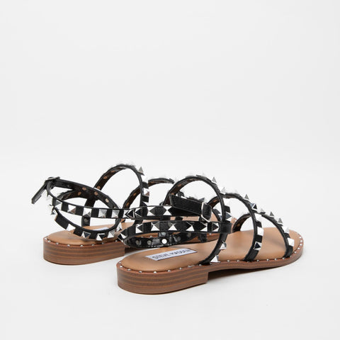 WOMEN'S BLACK SANDAL WITH STUDS