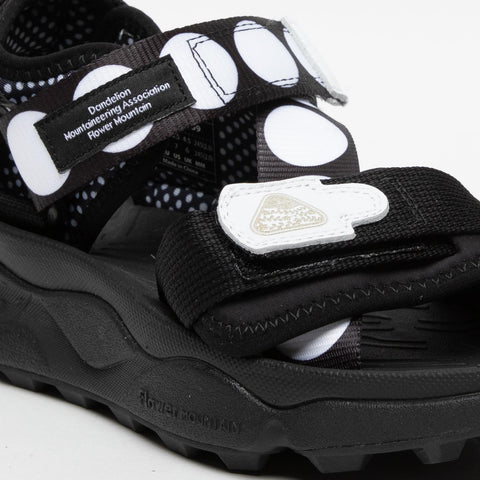 NAZCA 2 BLACK/WHITE WOMEN'S SANDAL IN FABRIC