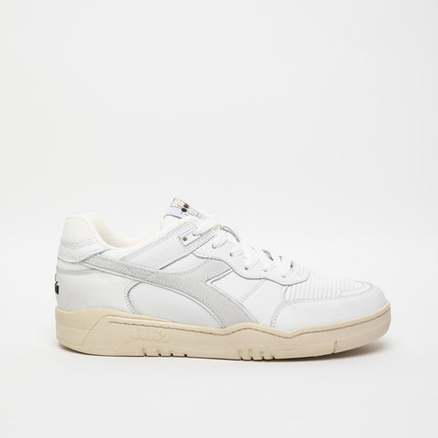 B.560 USED USED WHITE MEN'S LEATHER SNEAKERS