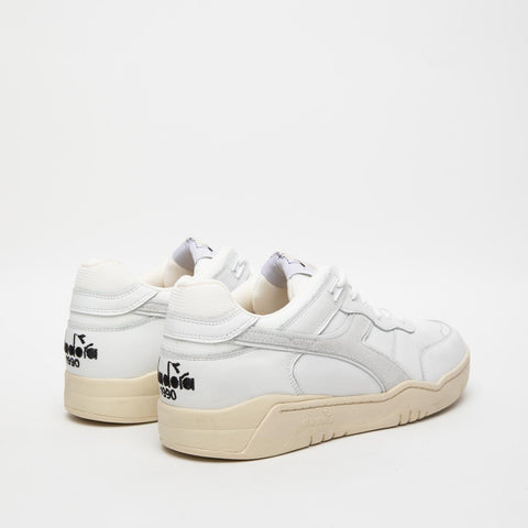 B.560 USED USED WHITE MEN'S LEATHER SNEAKERS