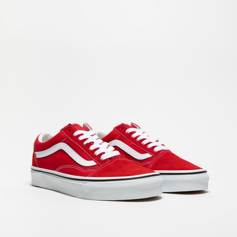 OLD SKOOL RACING RED SNEAKERS UNISEX IN PELLE