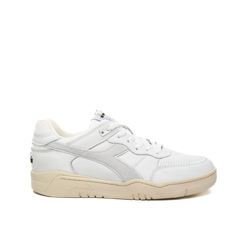 B.560 USED USED WHITE MEN'S LEATHER SNEAKERS