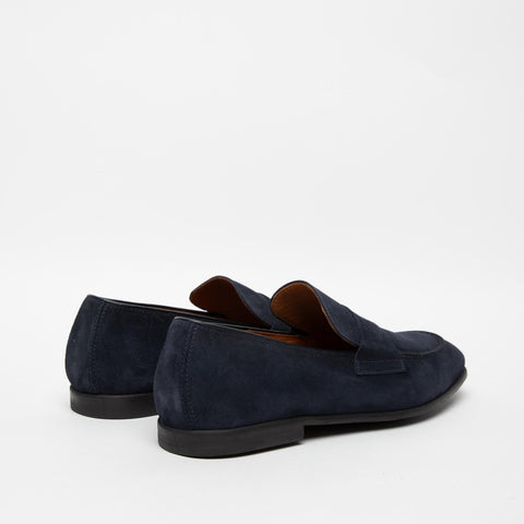 MEN'S BLUE LEATHER LOAFERS