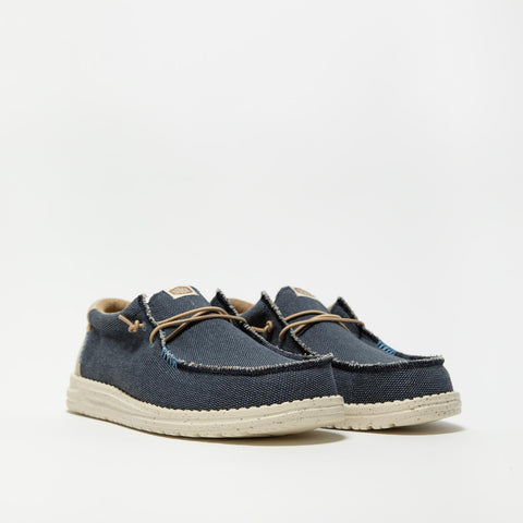 WALLY COASTLINE JUTE NAVY SNEAKERS UOMO IN TESSUTO