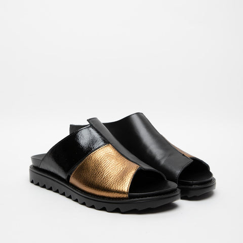 CIABATTA NERO DONNA IN PELLE SB39 VITELLO NERONERO LE BOHEMIEN 
