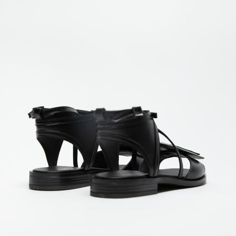 SC13 NERO SANDALO DONNA IN PELLE
