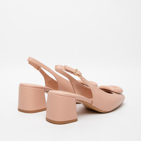 WOMEN'S POWDER PUMPS IN LEATHER