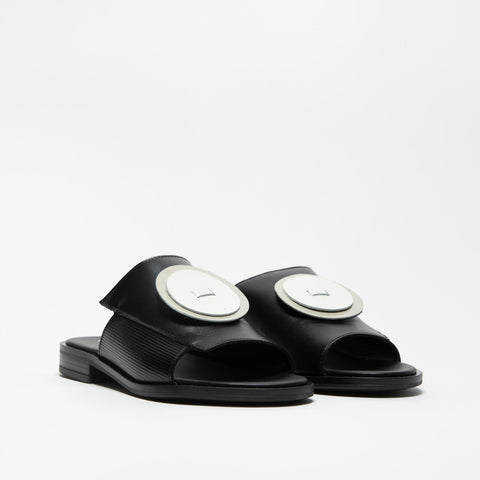 SC 210 NERO CIABATTA DONNA IN PELLE